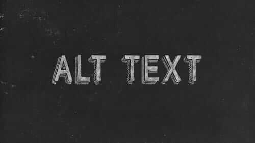 Alt Text Black Image