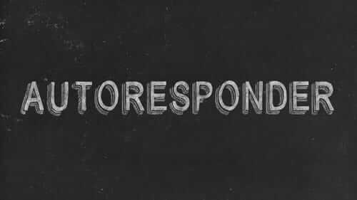 Autoresponder Black Image