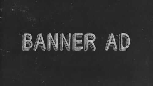 Banner Ad Black Image