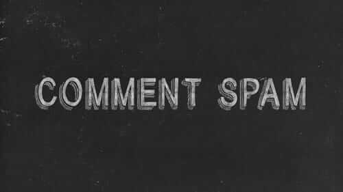 Comment Spam Black Image