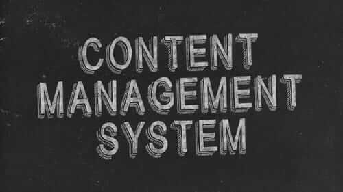 Content Management System Black Image