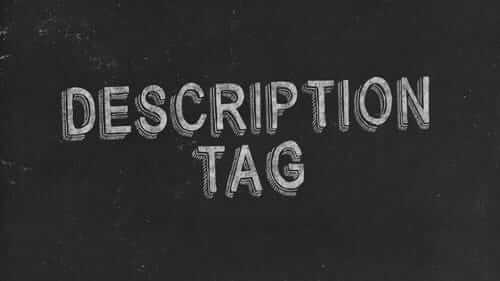 Description Tag Black Image