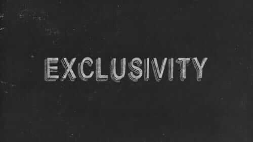 Exclusivity Black Image