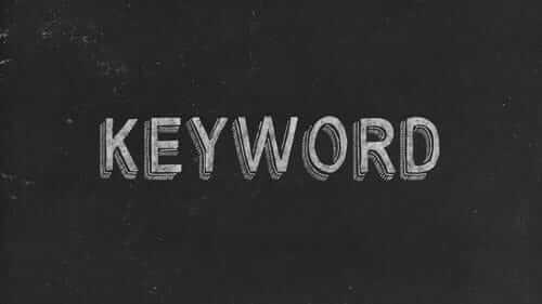 Keyword Black Image