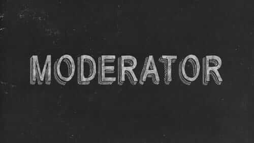 Moderator Black Image