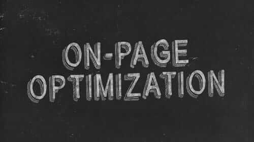 On-Page Optimization Black Image
