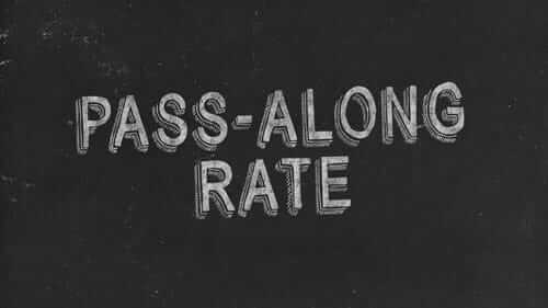 Pass-Along Rate Black Image