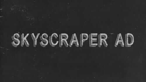 Skyscraper Ad Black Image