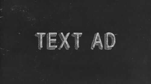 Text Ad Black Image