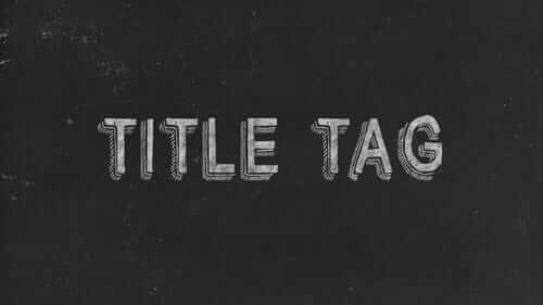 Title Tag Black Image