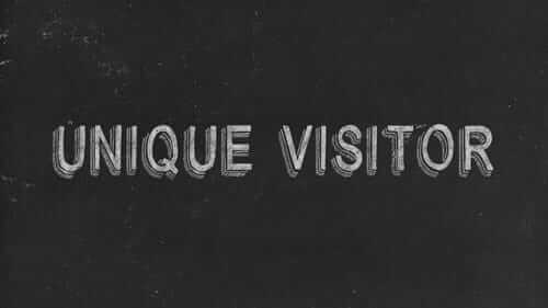 Unique Visitor Black Image
