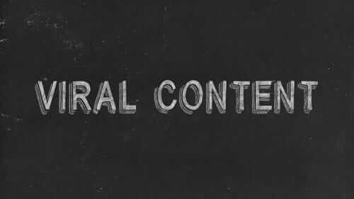 Viral Content Black Image
