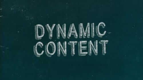 Dynamic Content Green Image