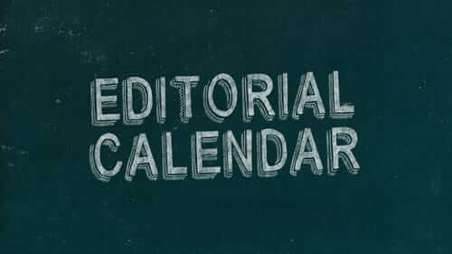 Editorial Calendar Green Image