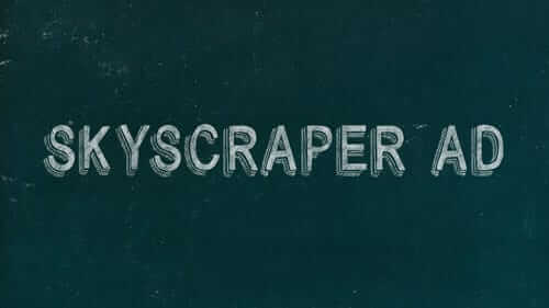 Skyscraper Ad Green Image