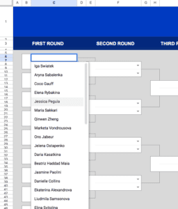 2024 French Open Bracket 2024 French Open Brackets Google Sheets 2
