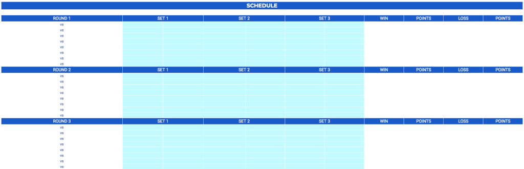 Padel Tournament Templates Excel &Amp; Google Sheets